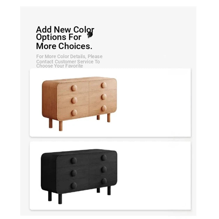 Contemporary Ash Wood Cabinet with Round Knobs - Stylish Storage Solution for Modern Interiors hmr-4806