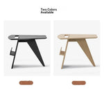 Sleek Oak Storage Rack with Stylish Book Holder - Modern Furniture for Home or Office hmr-4809