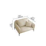 Stylish Techno Fabric Sofa with Pine Stainless Frame - Modern Comfort for Your Living Space hmr-4810