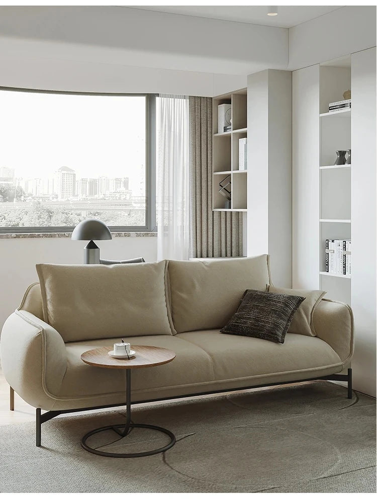 Stylish Techno Fabric Sofa with Pine Stainless Frame - Modern Comfort for Your Living Space hmr-4810