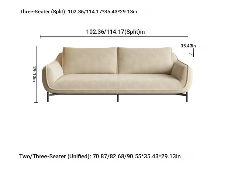 Stylish Techno Fabric Sofa with Pine Stainless Frame - Modern Comfort for Your Living Space hmr-4810