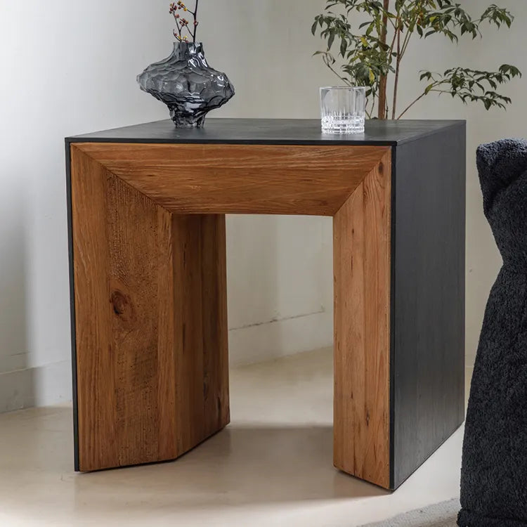 Modern Pine Wood Side Table - Sleek Design and Versatile Functionality hms-4049