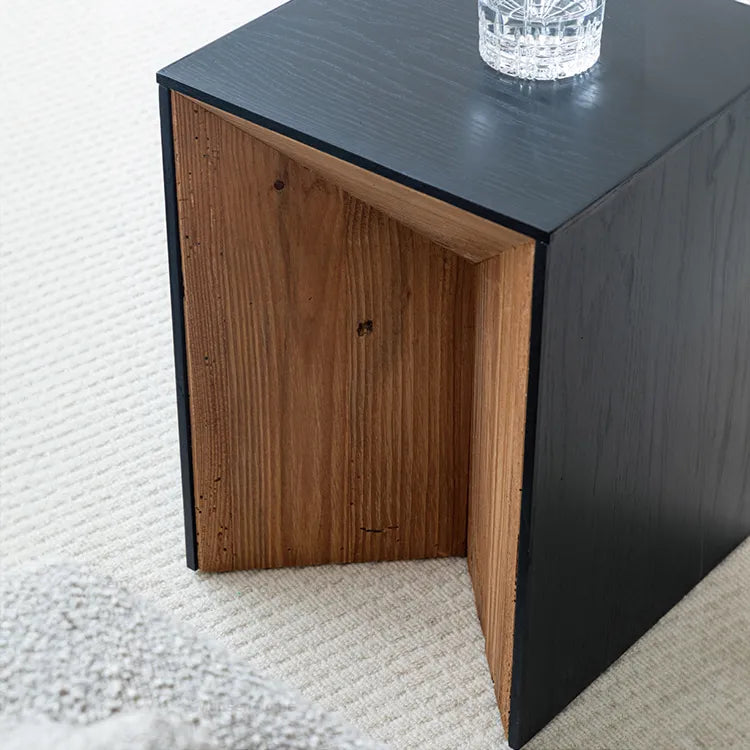 Modern Pine Wood Side Table - Sleek Design and Versatile Functionality hms-4049