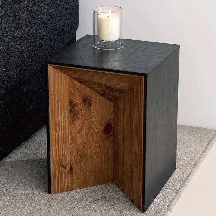 Modern Pine Wood Side Table - Sleek Design and Versatile Functionality hms-4049