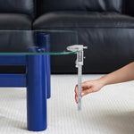 Stylish Tempered Glass & Ash Wood Coffee Table - Modern Rectangular Design for Living Room Décor hms-4057