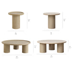 Modern Round Coffee Table with Sleek Ceramic Sintered Stone Top – Perfect for Contemporary Living Rooms hms-4058