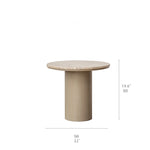 Modern Round Coffee Table with Sleek Ceramic Sintered Stone Top – Perfect for Contemporary Living Rooms hms-4058