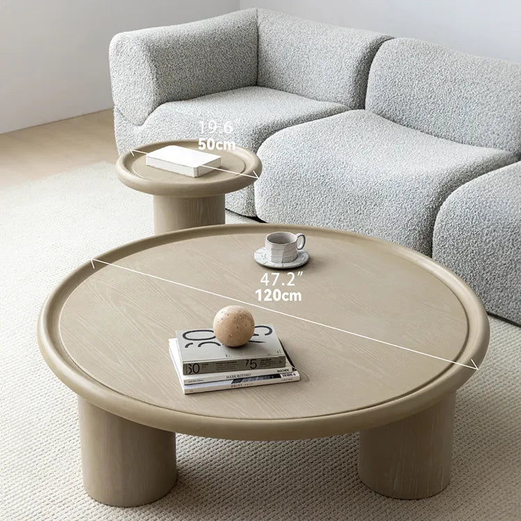 Modern Round Coffee Table with Sleek Ceramic Sintered Stone Top – Perfect for Contemporary Living Rooms hms-4058