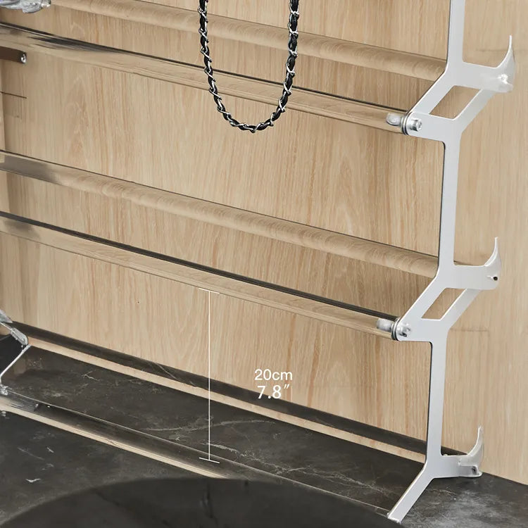 Elegant Acrylic Aluminum Storage Rack | Stylish Space-Saving Solution for Home & Office hms-4061