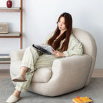 Luxury Solid Wood Armchair with Plush Upholstery - Perfect for Living Rooms hms-4064