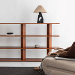 Sleek Ash Wood Storage Rack - Multi-layer Board Shelving for Modern Spaces hms-4066