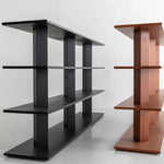 Sleek Ash Wood Storage Rack - Multi-layer Board Shelving for Modern Spaces hms-4066