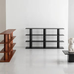 Sleek Ash Wood Storage Rack - Multi-layer Board Shelving for Modern Spaces hms-4066