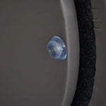 Sleek Round Bedside Cupboard with Synthetic Leather Finish and Ample Storage hms-4073