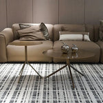 Stylish Stainless Steel Coffee Table - Modern Design with Elegant Finish for Living Room Decor hmsf-4665