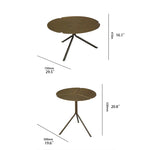 Stylish Stainless Steel Coffee Table - Modern Design with Elegant Finish for Living Room Decor hmsf-4665