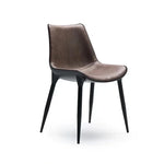 Stylish GFRP & PU Leather Dining Chair - Modern Design for Elegant Spaces hmsf-4666