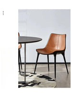 Stylish GFRP & PU Leather Dining Chair - Modern Design for Elegant Spaces hmsf-4666