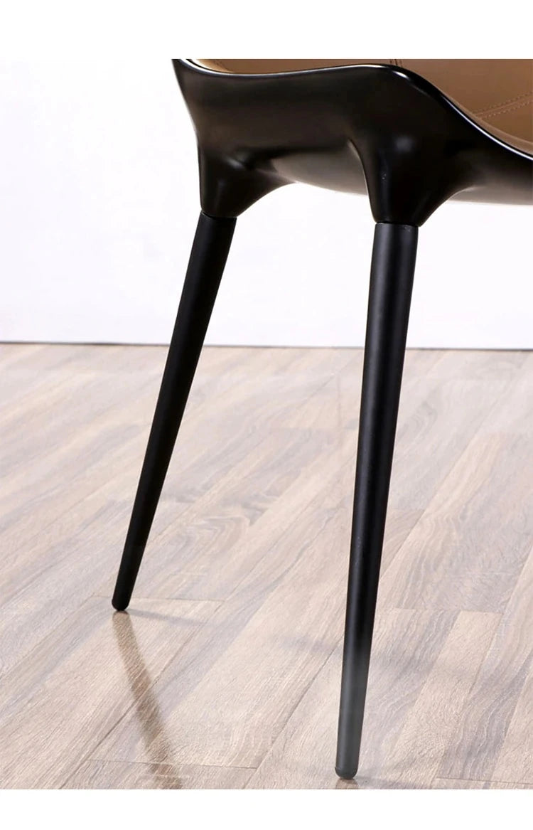 Stylish GFRP & PU Leather Dining Chair - Modern Design for Elegant Spaces hmsf-4666