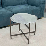 Stylish Acrylic Coffee Table Set with Unique Design - Modern Round Accent Tables for Living Room Decor hmsf-4672