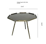 Stylish Octagonal Coffee Table Set - Modern Metal Accent Tables for Living Room Decor hmsf-4679