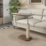Adjustable Modern Tea Table with Multi-layer Board & Synthetic Leather Design for Living Room Comfort hmx-5091
