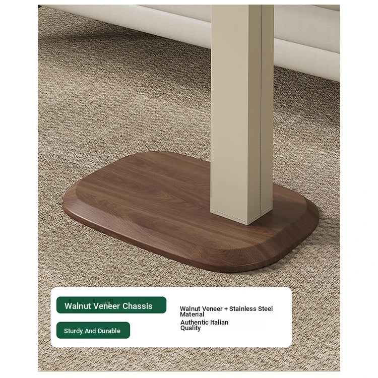 Adjustable Modern Tea Table with Multi-layer Board & Synthetic Leather Design for Living Room Comfort hmx-5091