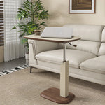 Adjustable Modern Tea Table with Multi-layer Board & Synthetic Leather Design for Living Room Comfort hmx-5091