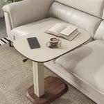 Adjustable Modern Tea Table with Multi-layer Board & Synthetic Leather Design for Living Room Comfort hmx-5091