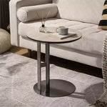 Stylish Synthetic Leather Coffee Table with Stainless Steel Base – Modern Accent for Living Room Decor hmx-5092