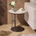 Stylish Synthetic Leather Coffee Table with Stainless Steel Base – Modern Accent for Living Room Decor hmx-5092