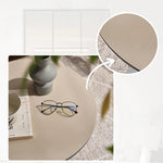 Stylish Synthetic Leather Coffee Table with Stainless Steel Base – Modern Accent for Living Room Decor hmx-5092