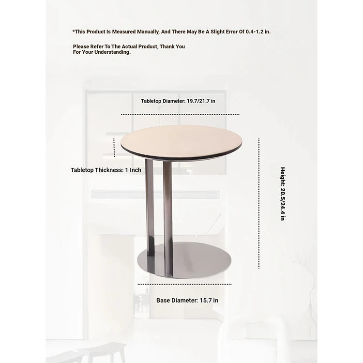 Stylish Synthetic Leather Coffee Table with Stainless Steel Base – Modern Accent for Living Room Decor hmx-5092