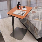 Sleek Modern Coffee Table with Synthetic Leather and Stainless Steel Frame - Perfect for Any Living Space hmx-5094