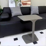 Sleek Modern Coffee Table with Synthetic Leather and Stainless Steel Frame - Perfect for Any Living Space hmx-5094