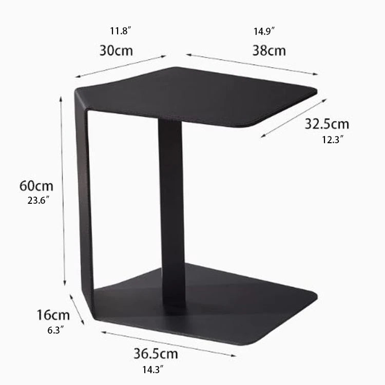 Stylish Modern Synthetic Leather Tea Table - Compact & Chic Side Table for Living Room or Bedroom hmx-5095