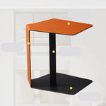 Stylish Modern Synthetic Leather Tea Table - Compact & Chic Side Table for Living Room or Bedroom hmx-5095