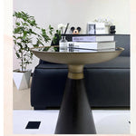 Modern Ash Wood Tea Table with Tempered Glass Top - Stylish Accent for Living Room & Office hmx-5096