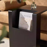 Stylish Ash Wood Tea Table with Magazine Storage - Modern Living Room Accent Furniture hmx-5097
