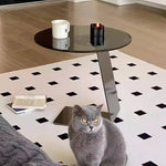Modern Tempered Glass and Stainless Steel Tea Table - Sleek, Stylish Accent for Your Living Room hmx-5101