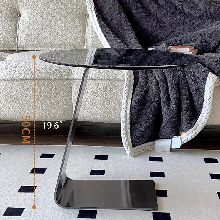 Modern Tempered Glass and Stainless Steel Tea Table - Sleek, Stylish Accent for Your Living Room hmx-5101