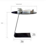 Modern Tempered Glass and Stainless Steel Tea Table - Sleek, Stylish Accent for Your Living Room hmx-5101