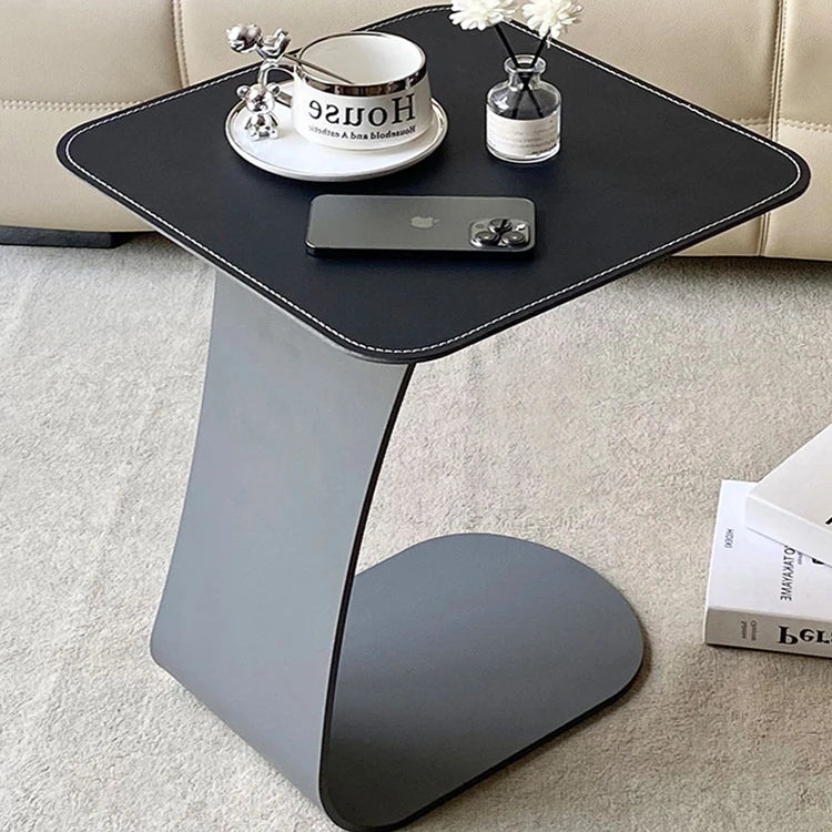 Stylish Modern Tea Table with Synthetic Leather Top - Perfect for Living Room & Bedroom Decor hmx-5103