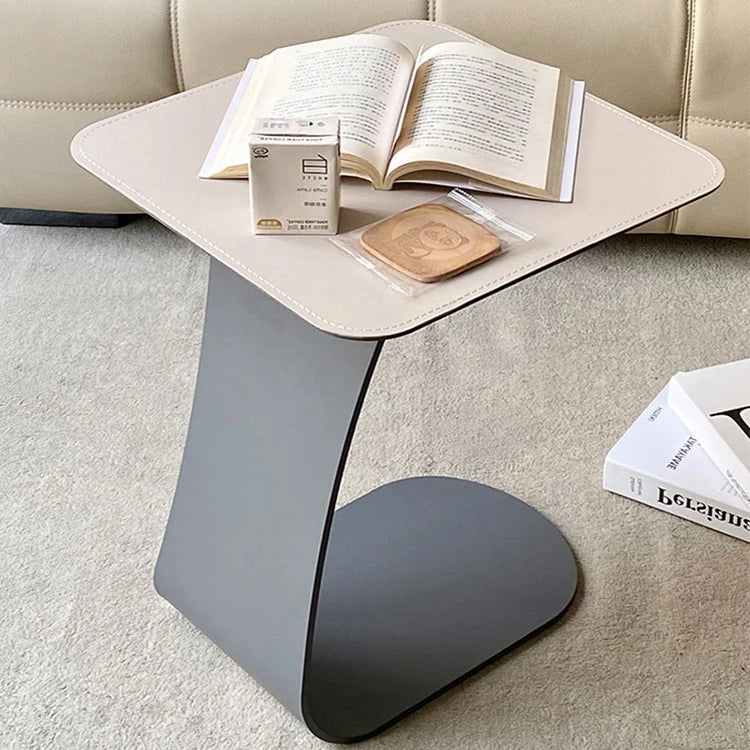 Stylish Modern Tea Table with Synthetic Leather Top - Perfect for Living Room & Bedroom Decor hmx-5103