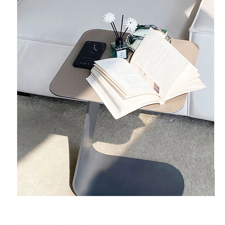Stylish Modern Tea Table with Synthetic Leather Top - Perfect for Living Room & Bedroom Decor hmx-5103