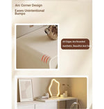 Stylish Pine Makeup Table with Multi-layer Storage - Modern Vanity Desk for Elegant Interiors hmx-5106