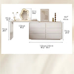 Stylish Pine Makeup Table with Multi-layer Storage - Modern Vanity Desk for Elegant Interiors hmx-5106