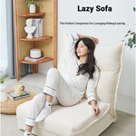 Cozy Corduroy Floor Chair with Backrest | Stylish and Comfortable Seating Solution for Living Room and Bedroom hmy-3337