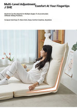 Cozy Corduroy Floor Chair with Backrest | Stylish and Comfortable Seating Solution for Living Room and Bedroom hmy-3337