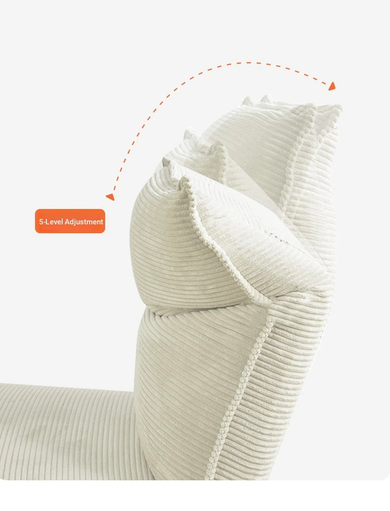 Cozy Corduroy Floor Chair with Backrest | Stylish and Comfortable Seating Solution for Living Room and Bedroom hmy-3337